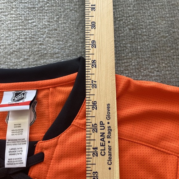 NHL Philadelphia Flyers youth boys Large jersey blank NWT Long sleeve - Picture 5 of 10